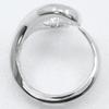 TIFFANY&Co. Open heart Ring Elsa Peretti Silver925 #4.9(US Size) heart 4.7g Women Used