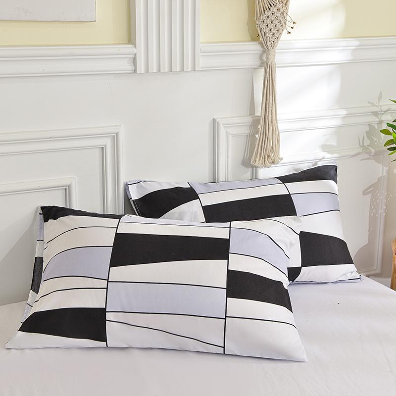 Printed Pillow Cover 2pcs Pillowcase 48x74cm Pillow Sham for Home Bed Pillowslip Rectangle Cushion Cover funda almohada