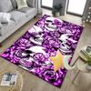Skulls And Roses Artwork Office Rug Chair Mat, Entryway Carpet, Suitable for Front Door, Bedroom, Living Room, Desk, Holiday Gift