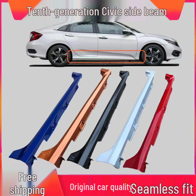 

16-19 Honda Civic Tenth Gen Side Skirts Lower Beams Passenger Right No Paint - Single Piece