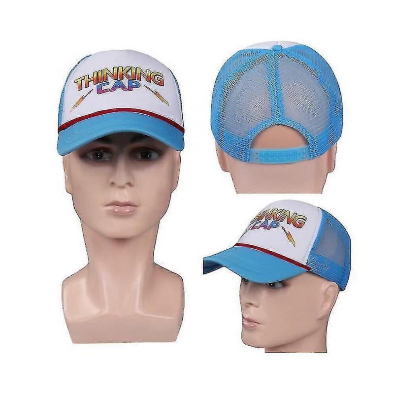 Stranger Things Season 4 Dustin Thinking Hat Cap Sunshade Baseball Cosplay Adult