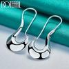 925 Sterling Silver Beautiful Geometric Earrings Fashionable Wedding Jewelry