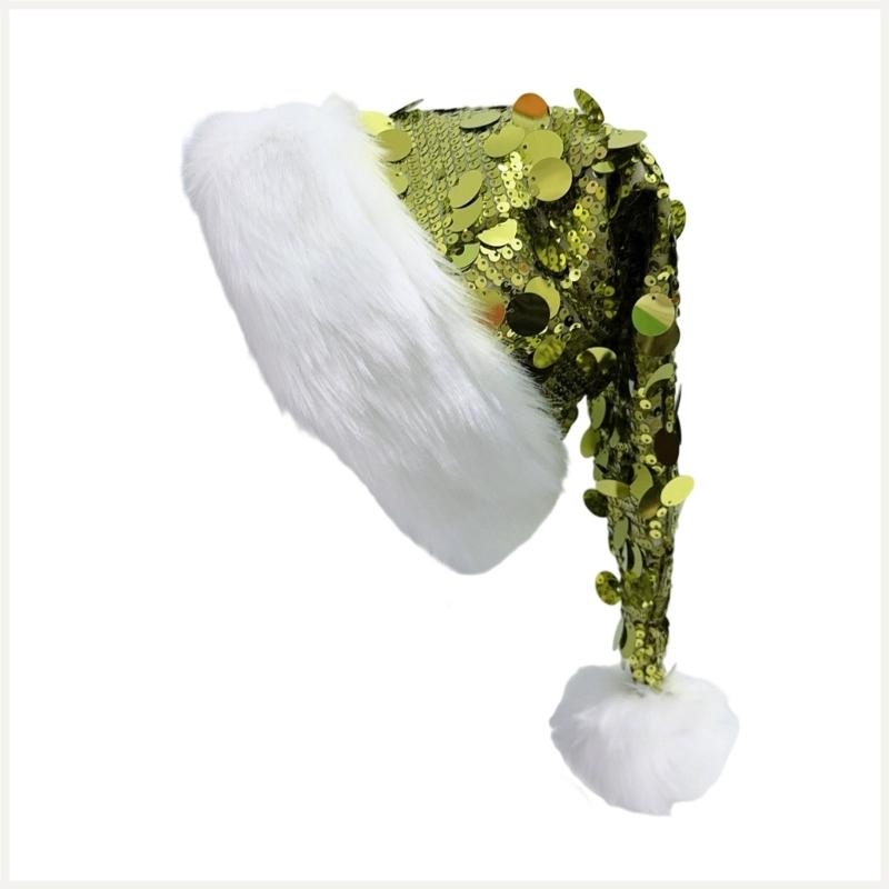 Christmas Sequins Santa Hats Holiday Cap Fashion Winter Accessory Christmas Costume Hat For Parties And Celebrations