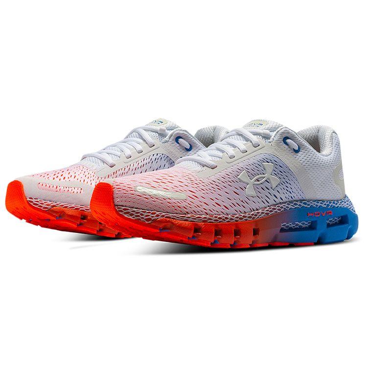 Under Armour Infinite 2 Comfortable Fabric Low Top Running Shoes Women Sneaker White Red Blue 3025229-101