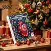 Human Organ Christmas Ornaments Anatomy Advent Calendars 2026 24 Days Organs Countdown Calendar 2D Body Science Kits Acrylic Parts Pendants