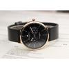 Salvatore Mara Watch Quartz Calendar Italian Brand Unisex SM15117L (Rose NV Navy)