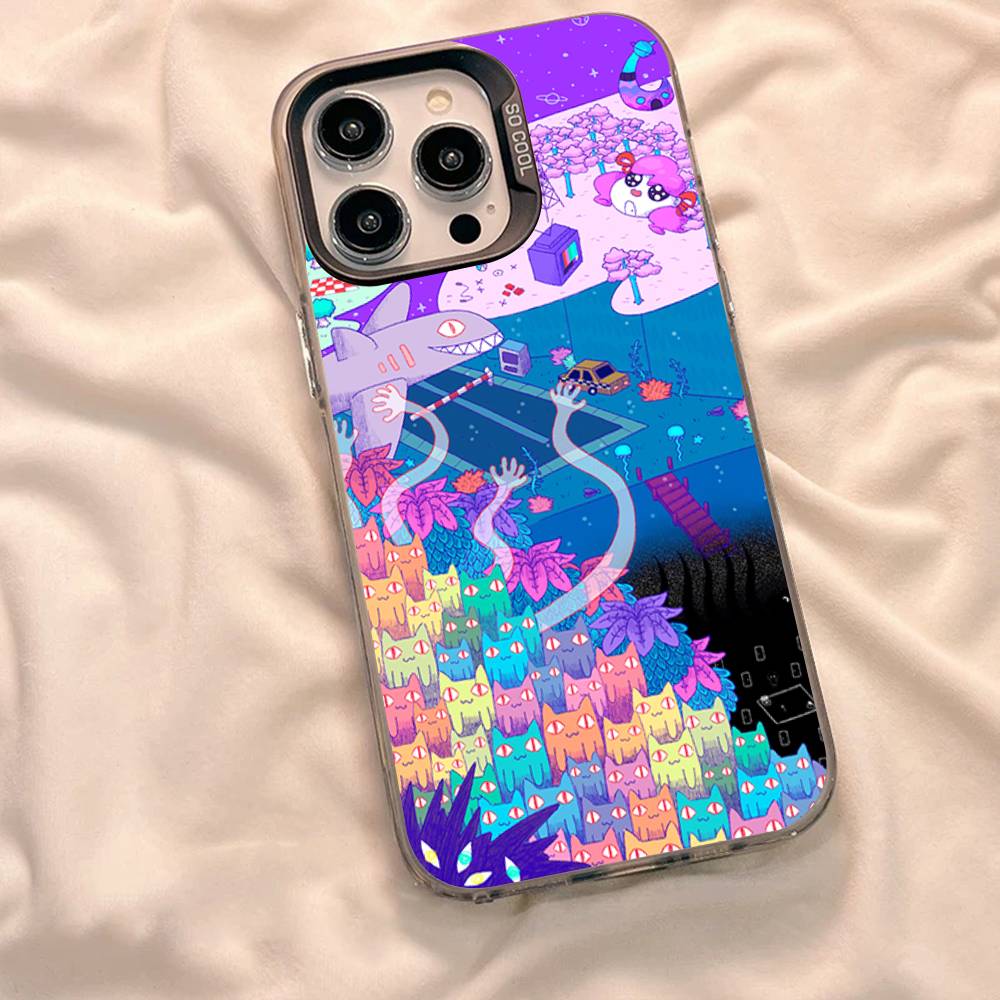 O-Omori Game Phone Case for iPhone 17 16 Plus Pro Max 15 14 13 12 11 Matte Colorful Covers