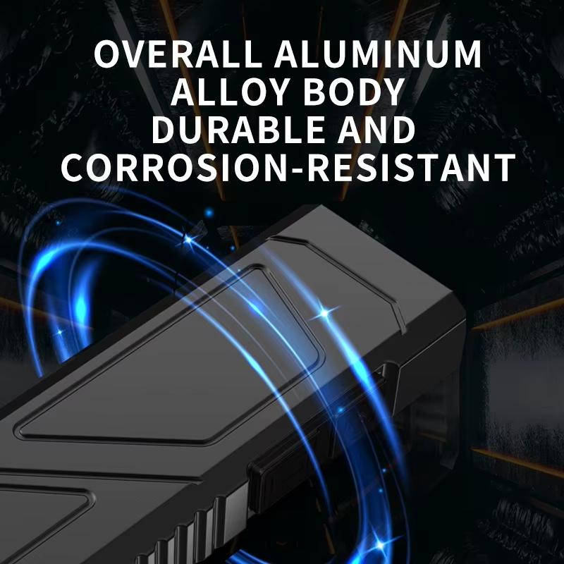 SD-31 Portable Aluminum Alloy LED Flashlight EDC Tactical Rechargeable Work Light 1500 Lumens USB-C Rechargeable Waterproof