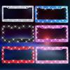 1/2Pcs New Bling Crystal Car License Plate Frame Women Rhinestone License Plate Frame Cover Holder Car Accessories With Screw