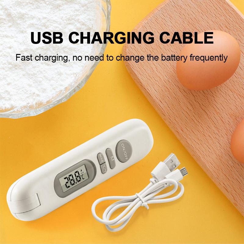 Rechargeable Food Thermometer BBQ Cooking Food Temperature Measure Tools Meat Thermometer Baking Oven Thermometer with Probe