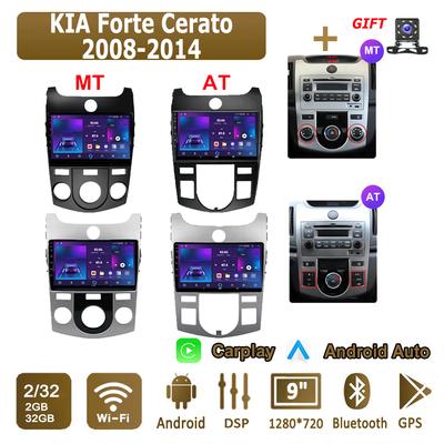 Android Carplay Autoradio für KIA Forte Cerato 2008-2014 Multimedia-Player Head Unit Stereo GPS Navigation BT WIFI 2 + 32GB