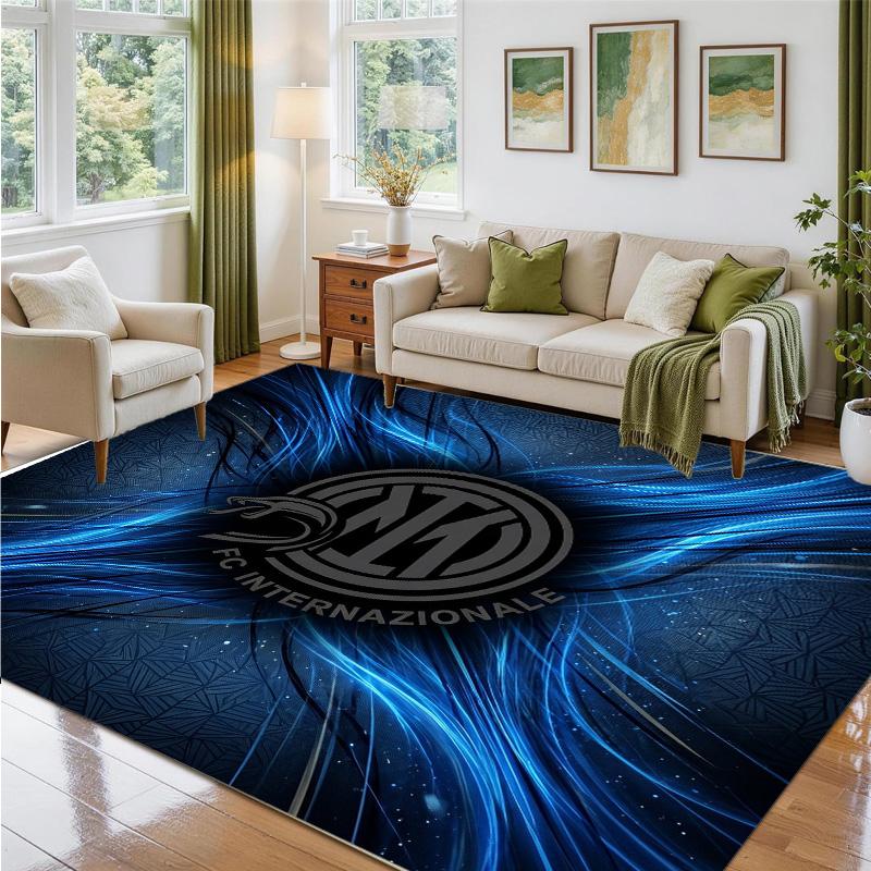 Borussia Dortmund Design Crystal Velvet Rug Soft Decorative Mat for Bedroom Entrance