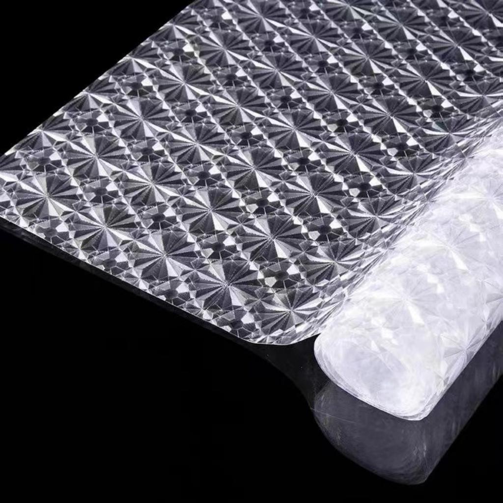 3D Diamant Glasaufkleber Undurchsichtig Badezimmerfenster Anti-Peeping Glasfolie Privatsphäre Wasserdicht Elektrostatische Adsorption Glasfensteraufkleber