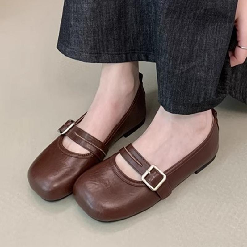 

Модные лоферы, женские туфли, модные женские туфли с мелким вырезом, 2025 новый тренд, сандалии для ходьбы с пряжкой, кожаные, для вечеринки, платья, на мягкой подошве, zapatillas 40 коричневый