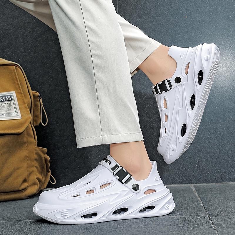 Summer New Men'S Outdoor Clogs Beach Sandals Sport Breathable Slippers Slides Men Casual Garden Shoes Hiking Men Outdoor Sandals