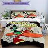 3pcs set Mickey Mouse, Mail Pilot, Cartoon Bedding Set with Duvet Cover+Pillowcases, All-Season Polyester, Zipper Closure46