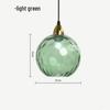 Nordic Minimalist Ripple Glass Pendant Light - Round Ball Design for Bedroom or Restaurant  