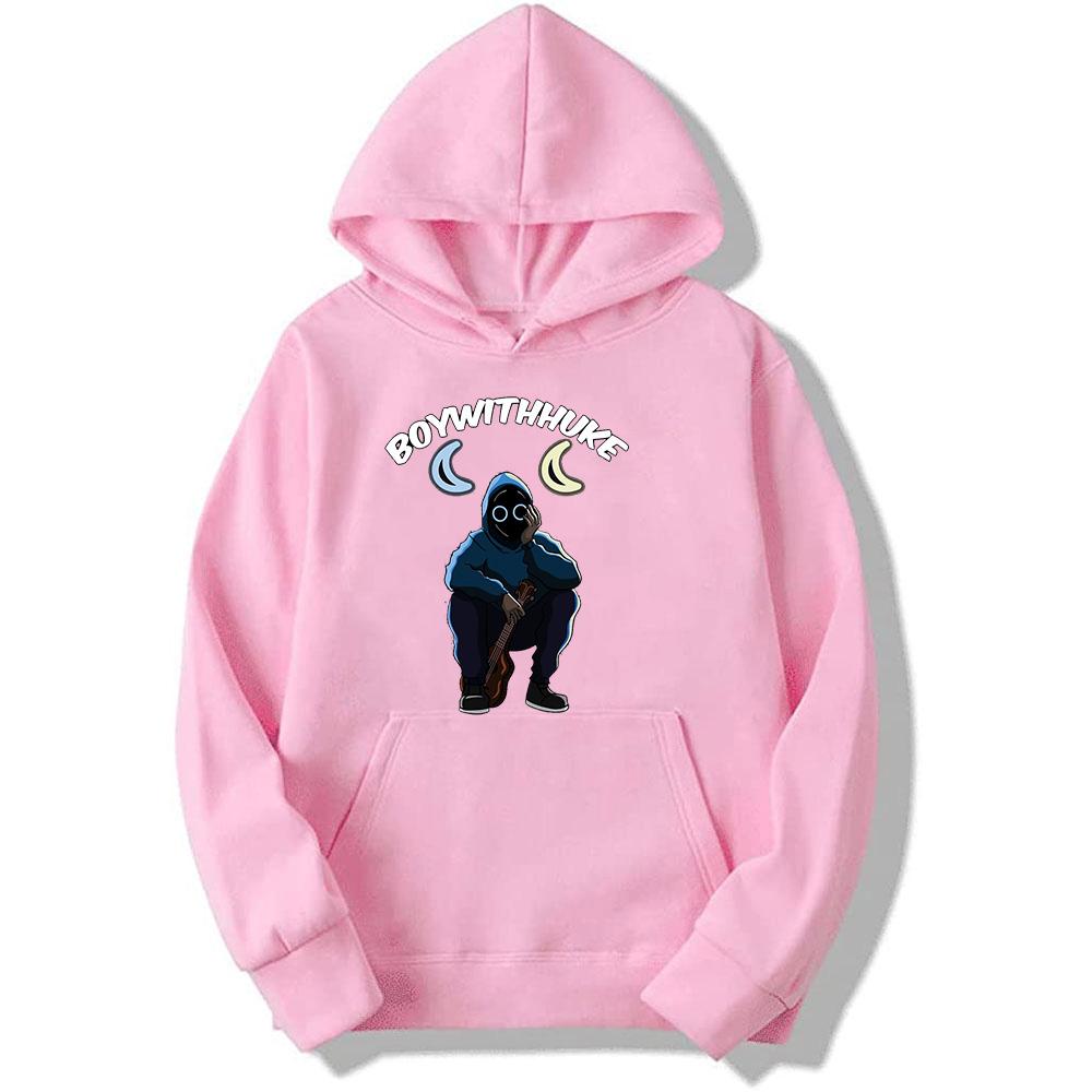 Nové mikiny Boywithuke Cool Print Streetwear Unisex Ženy Ležérní Móda Mikiny Oversized Pulovry s kapucí Tepláky Oblečení
