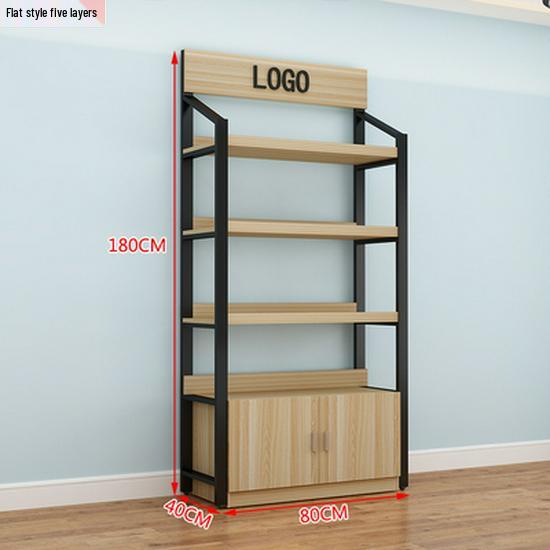 Multi-Layer Slanted Display Stand for Cosmetics and Snacks