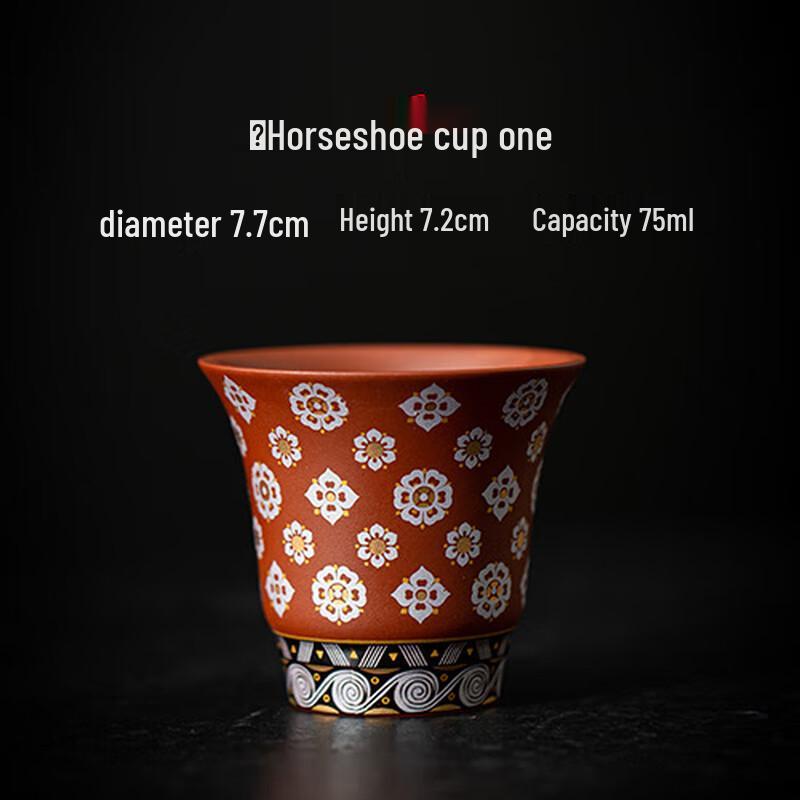 Gold-Painted Zisha Ceramic Master Teacup