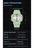 Sanda 6097 Dual Calendar Luminous Waterproof Watch for Men & Women - Trendy, Creative, and Ideal for Outdoor Activities.