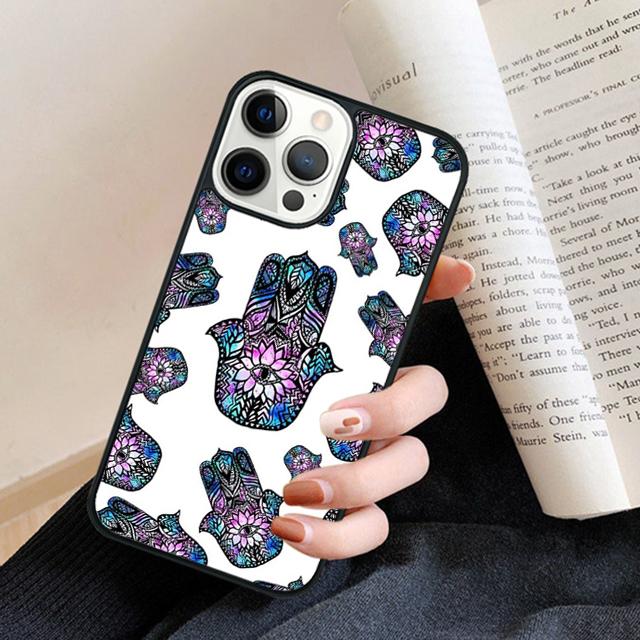 Hamsa Hand of Fatima Phone Case Back Cover for iPhone 17 Air 16 15 14 13 11 12 Pro Max Plus Fundas Coque