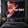 Personalized Tapestry Wall Hanging Poland Football Pattern Art Background Cloth