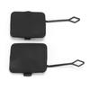 2pcs Rear Bumper Tow Hook Cover Cap 51127272415 ABS Black Replacement for X3 F25 2011‑2014