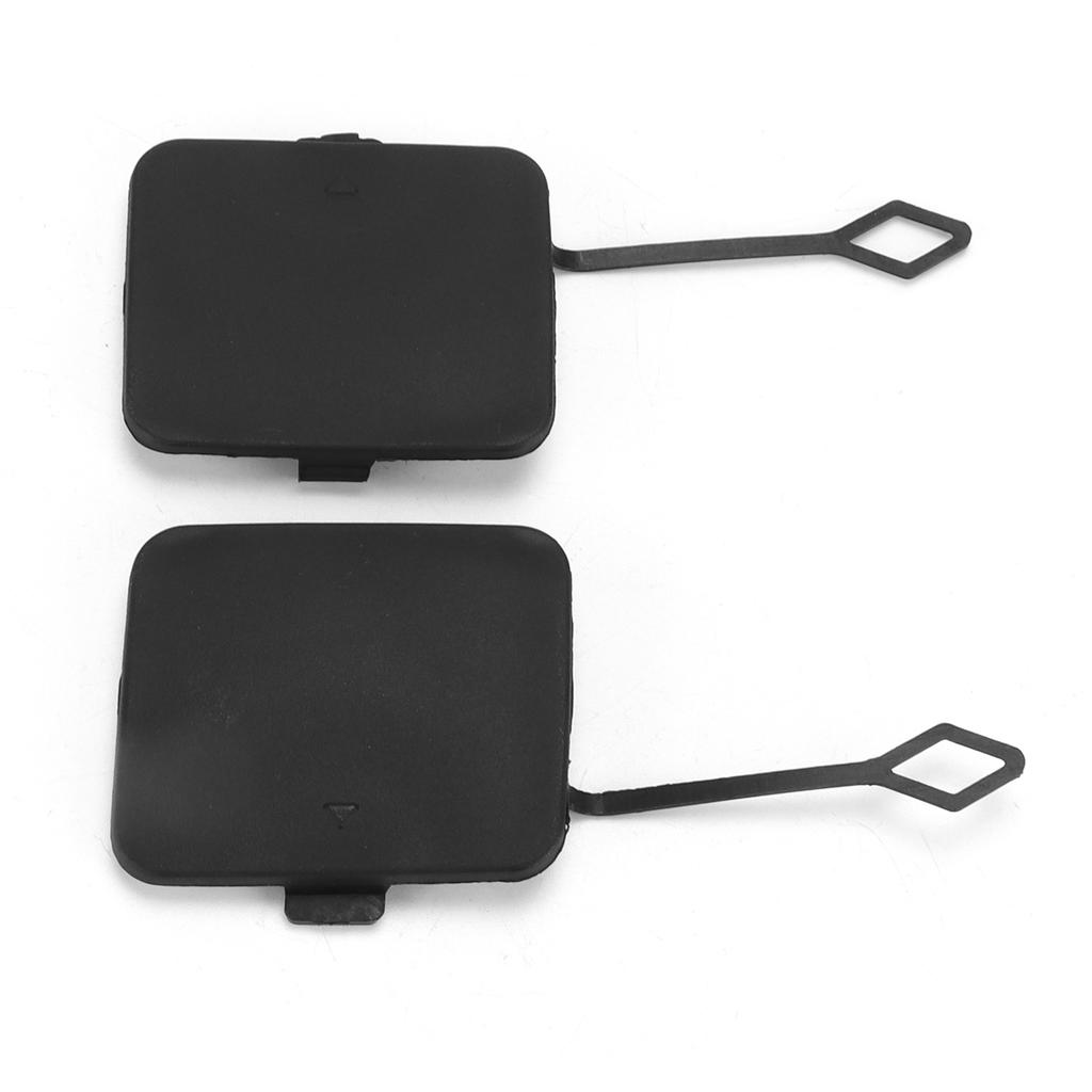 2pcs Rear Bumper Tow Hook Cover Cap 51127272415 ABS Black Replacement for X3 F25 2011‑2014