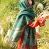 New cashew flower scarf dual-purpose long Xizang Qinghai travel windproof and warm fringed shawl