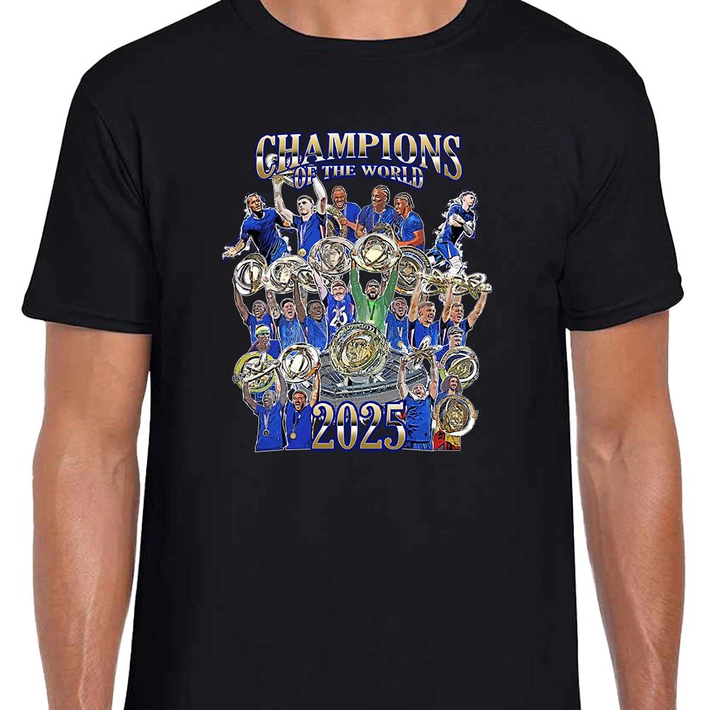 Chelsea Champions Of The World Adult TShirt Tee S-3XL World Club Winners 2025 S