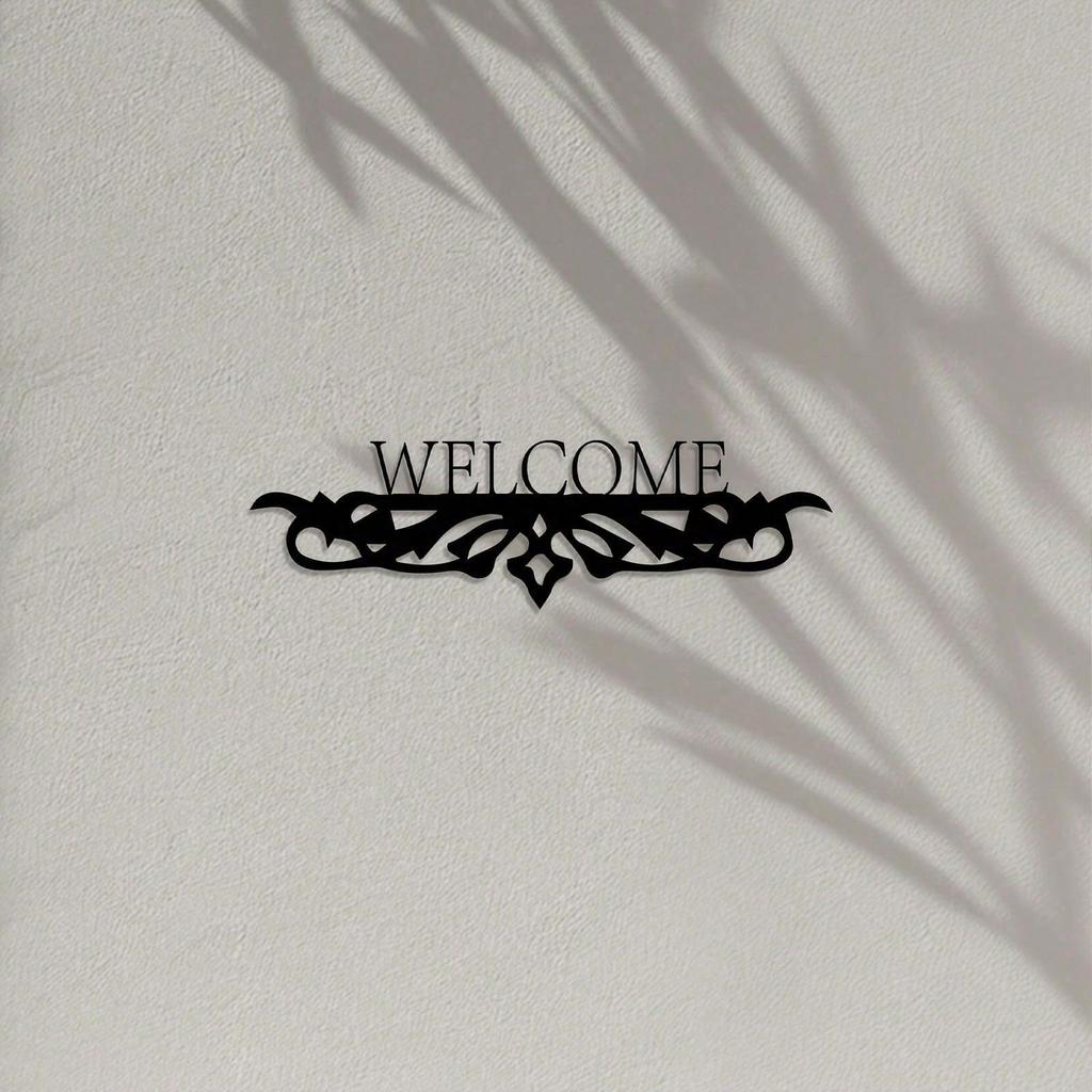 Modern Metallväggkonst Smidesjärn Blommig Vintage Heminredning Gåva