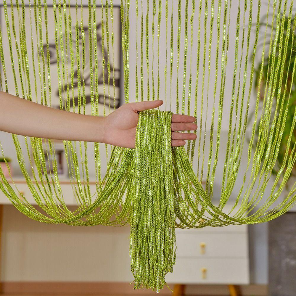 Straight Line Straight Line Curtains 100cm*200cm Tassel Curtains Wedding Decoration