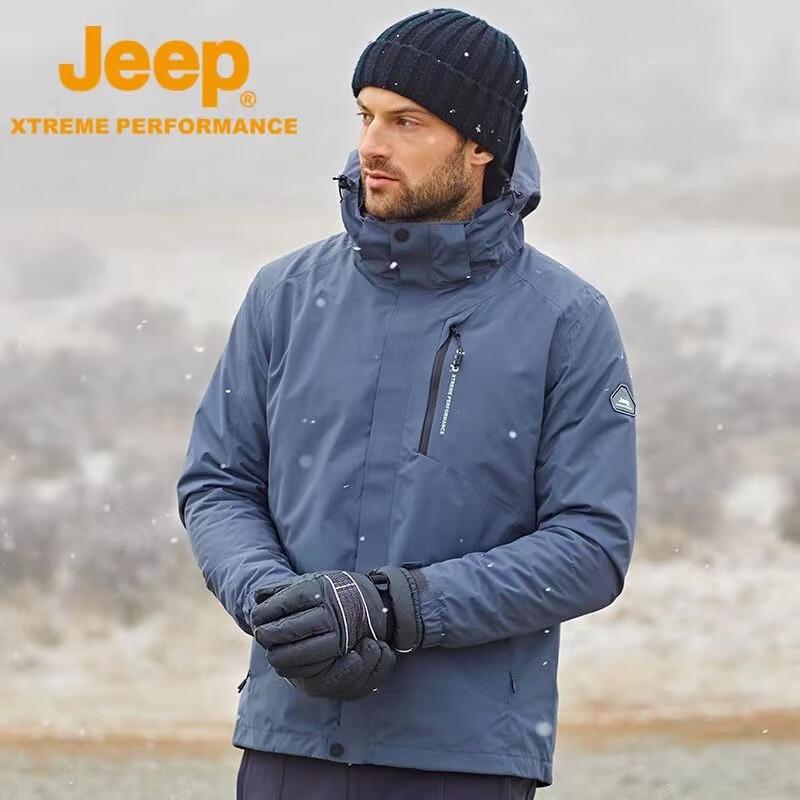 JEEP 2024 Men s 3-in-1 Fleece Lined Outdoor Jacket 3XL