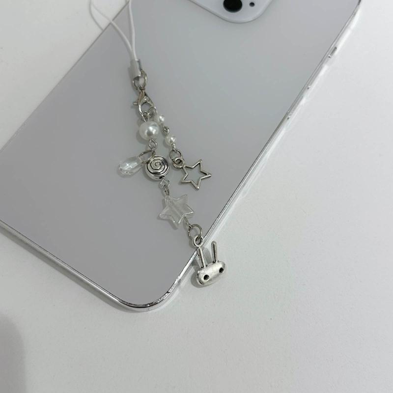 Şık Kalp Telefon Zinciri Süsü Boncuklu Cep Telefonu Kolyesi Telefon Askısı Çanta Takısı Moda Kişiler İçin