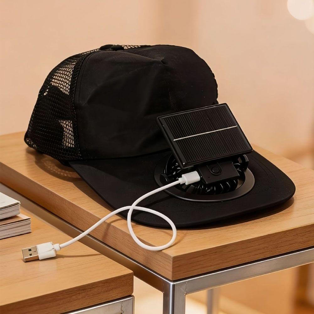 Mesh Summer Fan Sunhat Breathable Baseball Cap Cooling Technology Fishing Hat  Sun Protection
