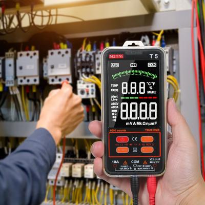 NJTY T5 6000 Counts True RMS Multimeter Digital Universal Tester 3.8-inch Large LCD Display