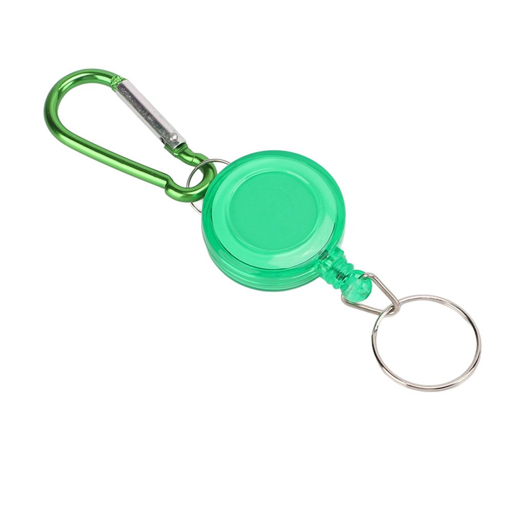 3 Stück Nylonseil Teleskopisches Einbrecherwerkzeug Mini Anti-Verlust Einziehbarer Zugschlüsselanhänger SchnalleGrün