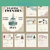 Calendar 2025 Taylor Swift Roaring Twenties Lyrics Wall Calendar Cat Dog Pattern