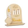 Ramadan Countdown Calendar Wooden Decorative Ornament DIY Eid Calendar for Home Party Holiday Type B