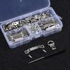 251Pcs/Set Sawtooth Hook Flat Screw D-Rings Picture Frame Hanger Mounting Kit
