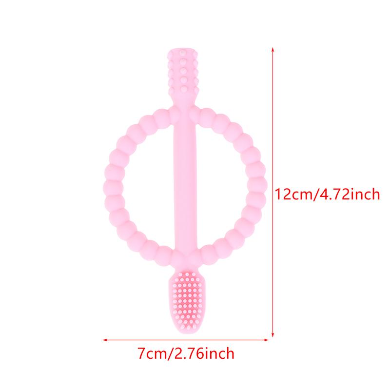 1 sztuka Silikonowy gryzak dla niemowląt Bez BPA Jakość spożywcza Silikonowy patyczek do ząbkowania dla niemowląt Do łańcuszka na smoczek Akcesoria dla dzieci