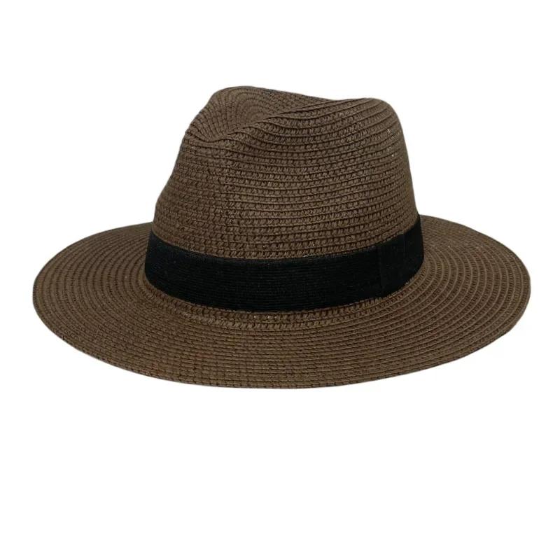 Foldable Wide Brim Sun Protection Hat for Men And Women Outdoor Travel Beach Caps Summer Soft Top Straw Cap