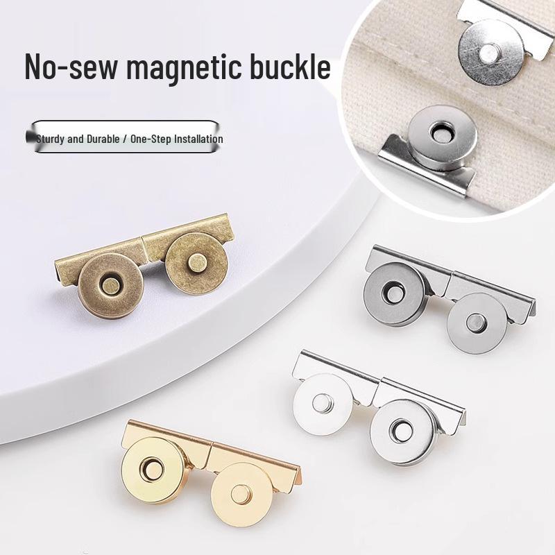 Magnetyczna Niewidoczna Metalowa Klamra Bez Szycia do Portfeli i Torebek