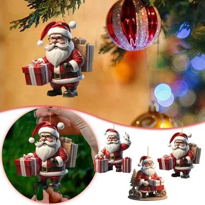 1 stuks Mini Kerstman Hanger Kerstdecoratie Producten Cartoon Schattige Sneeuwpop Kerstboom Decoratie Hanger Hoge Schoonheid