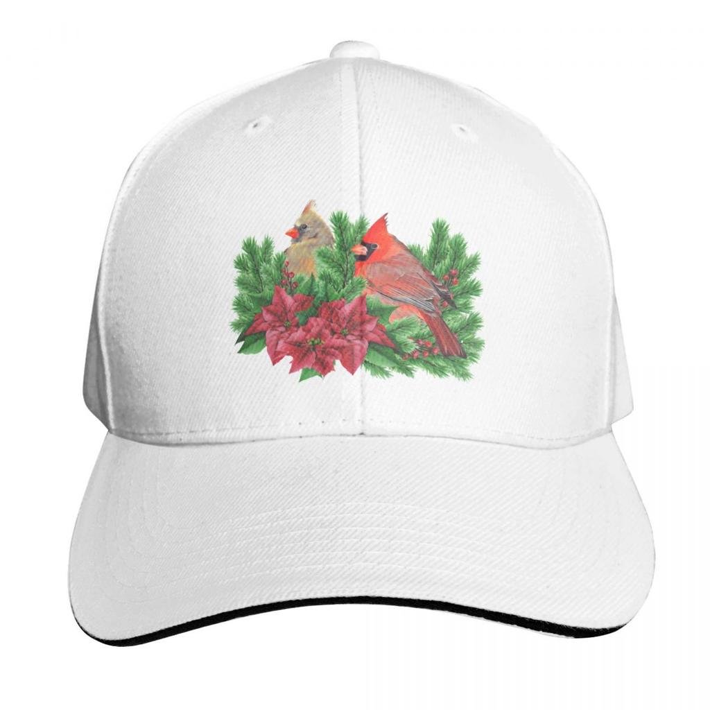 Christmas Time With Cardinal Birds Baseball Cap Beach hats on offer Anime Hat Luxury Unisex Hat Womens Beach Visor Unisexs