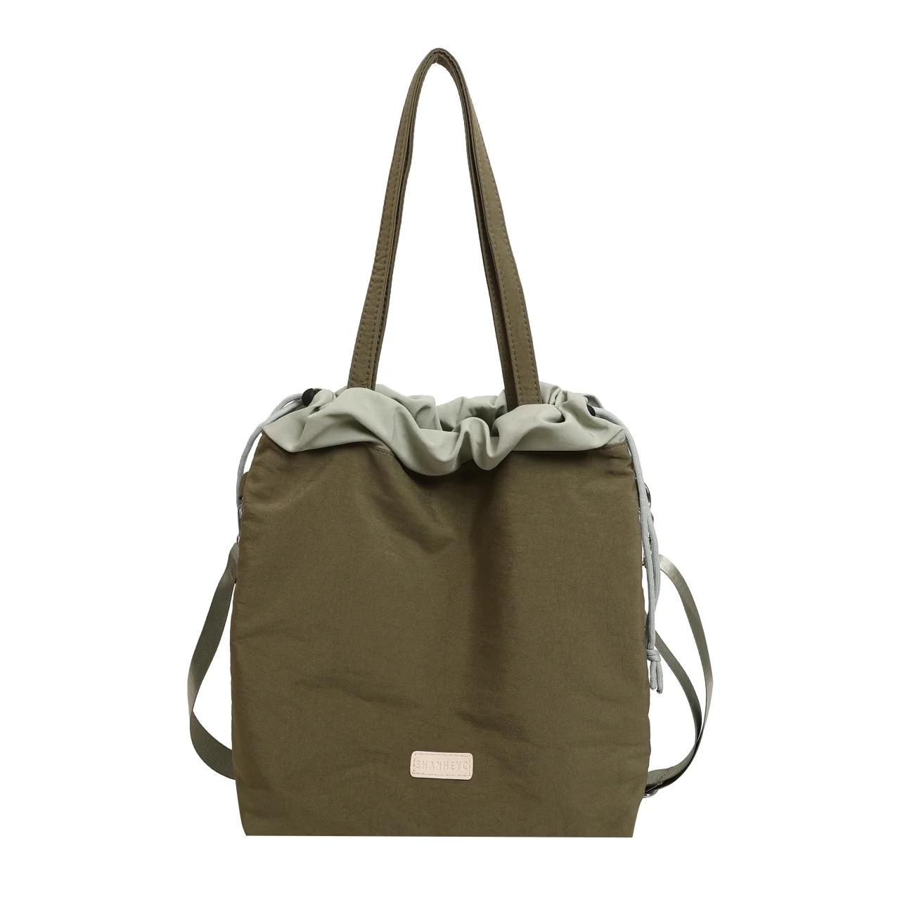 

Нейлоновая сумка-тоут для женщин для отдыха, большая вместимость, хороший внешний вид, сумка через плечо на одно плечо, новый узор