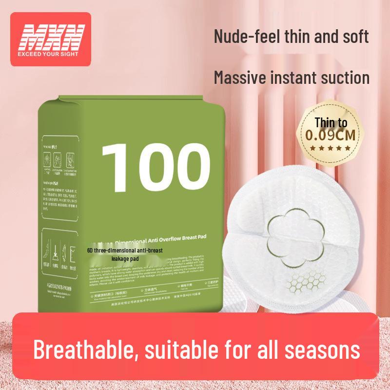 3D Ultra-Thin Breathable Nursing Pads - Leak-Proof, Disposable Nipple Covers for Postpartum & Breastfeeding