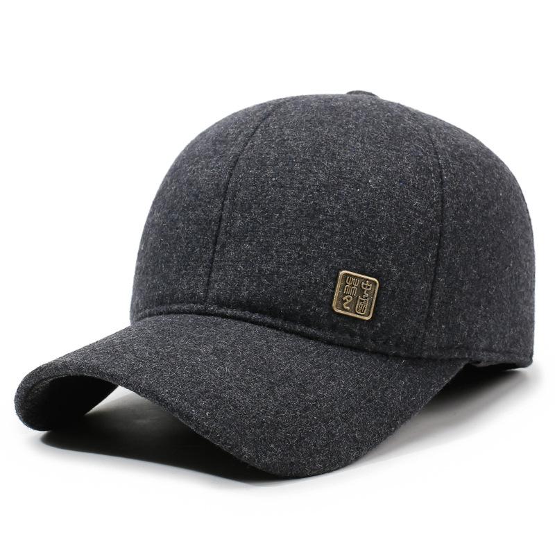 Men's Baseball Cap Ear Protection Cap Outdoor Warm Hat Autumn Winter Hat
