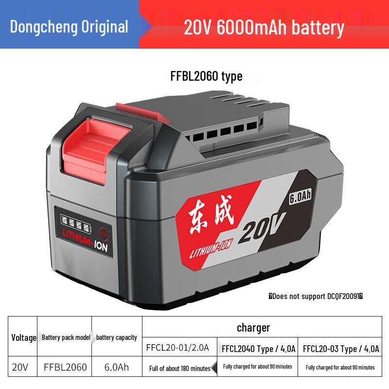 Dongcheng MZC22/DCPB298 Lithium Battery Power Tool Accessories CN Plug (adapter Included)